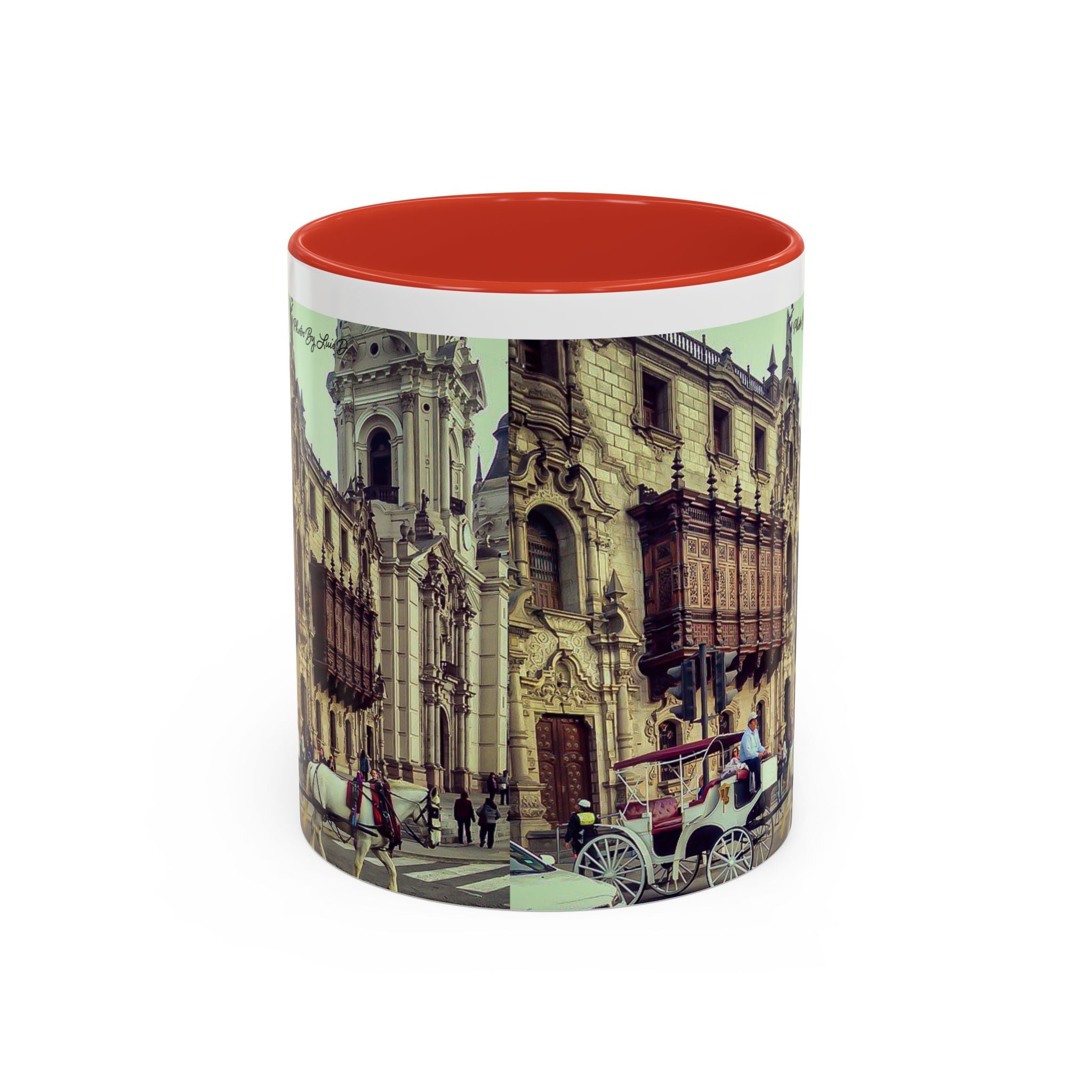 Accent Coffee Mug with Vintage City Design, Artistic Mug for Coffee Lovers, Home Decor, Gift for Him, Her, Housewarming Decor