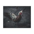 Dark Farmhouse Canvas Print — Moody Muscovy Duck Wall Art