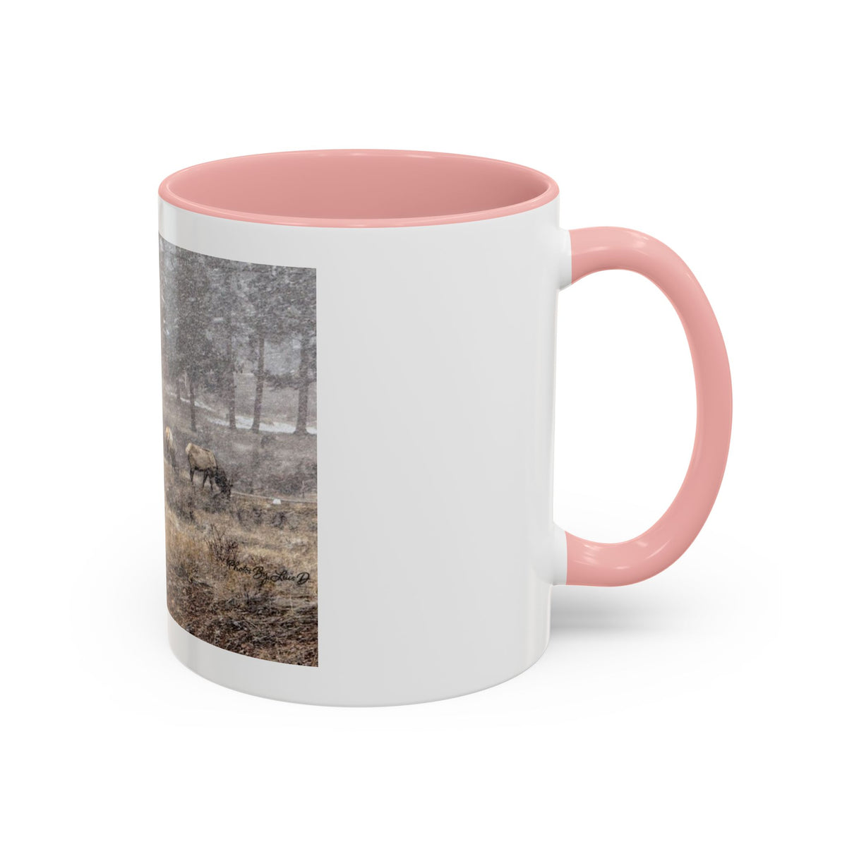 Nature-Inspired Accent Coffee Mug | Rustic Wildlife Mug for Home, Office, Gift, Elk Decor, Cozy Vibes
