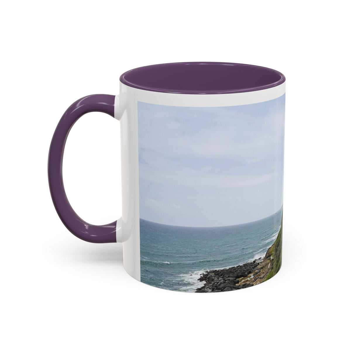 Scenic Accent Coffee Mug - Perfect for Travel Lovers, Unique Gift for Coffee Enthusiasts, Home Décor, Beach Vibes, Ocean Photography