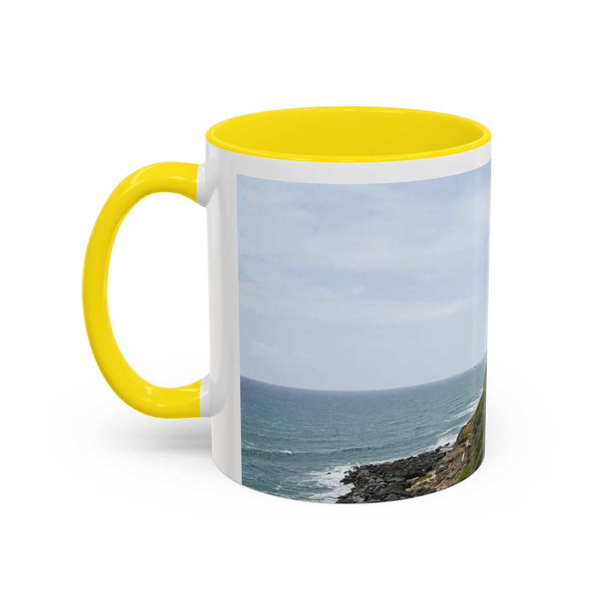 Scenic Accent Coffee Mug - Perfect for Travel Lovers, Unique Gift for Coffee Enthusiasts, Home Décor, Beach Vibes, Ocean Photography