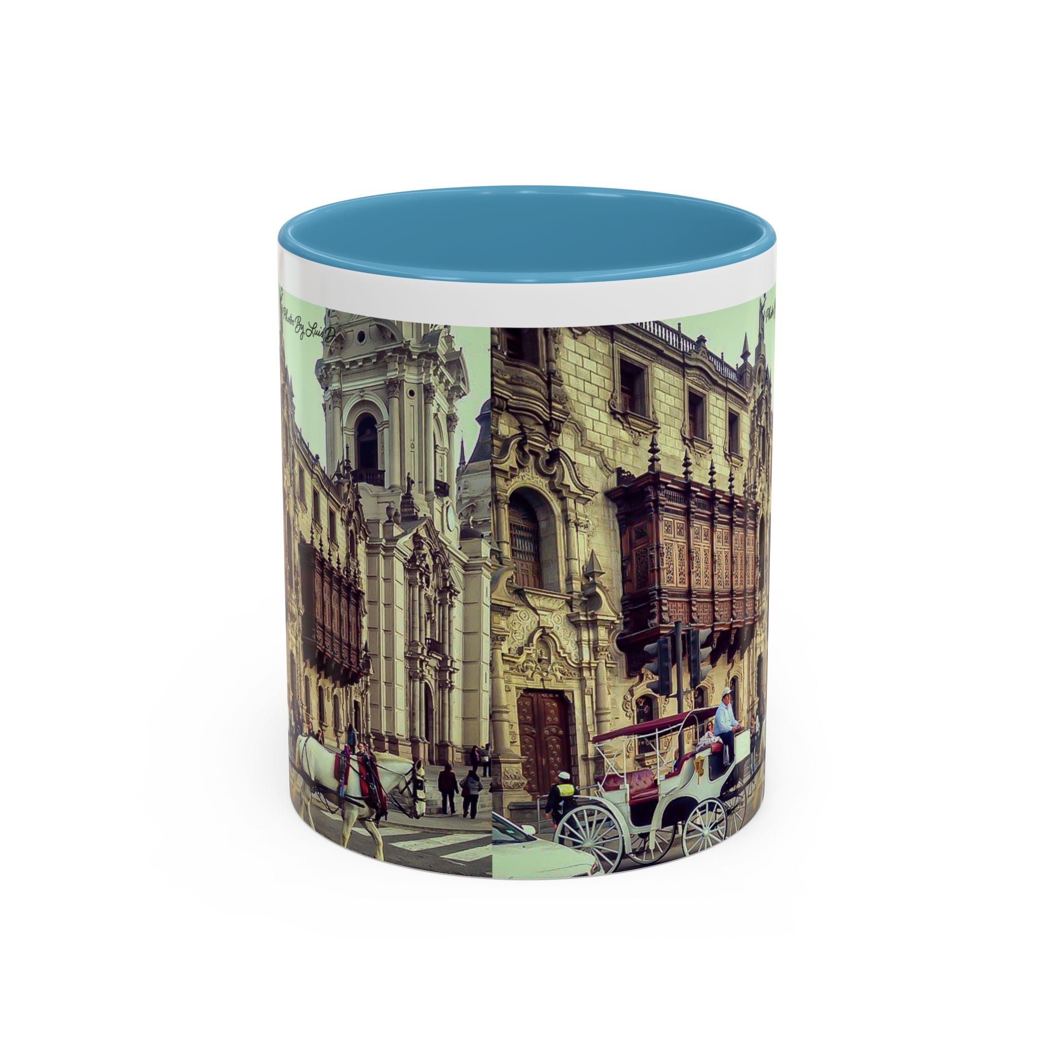 Accent Coffee Mug with Vintage City Design, Artistic Mug for Coffee Lovers, Home Decor, Gift for Him, Her, Housewarming Decor