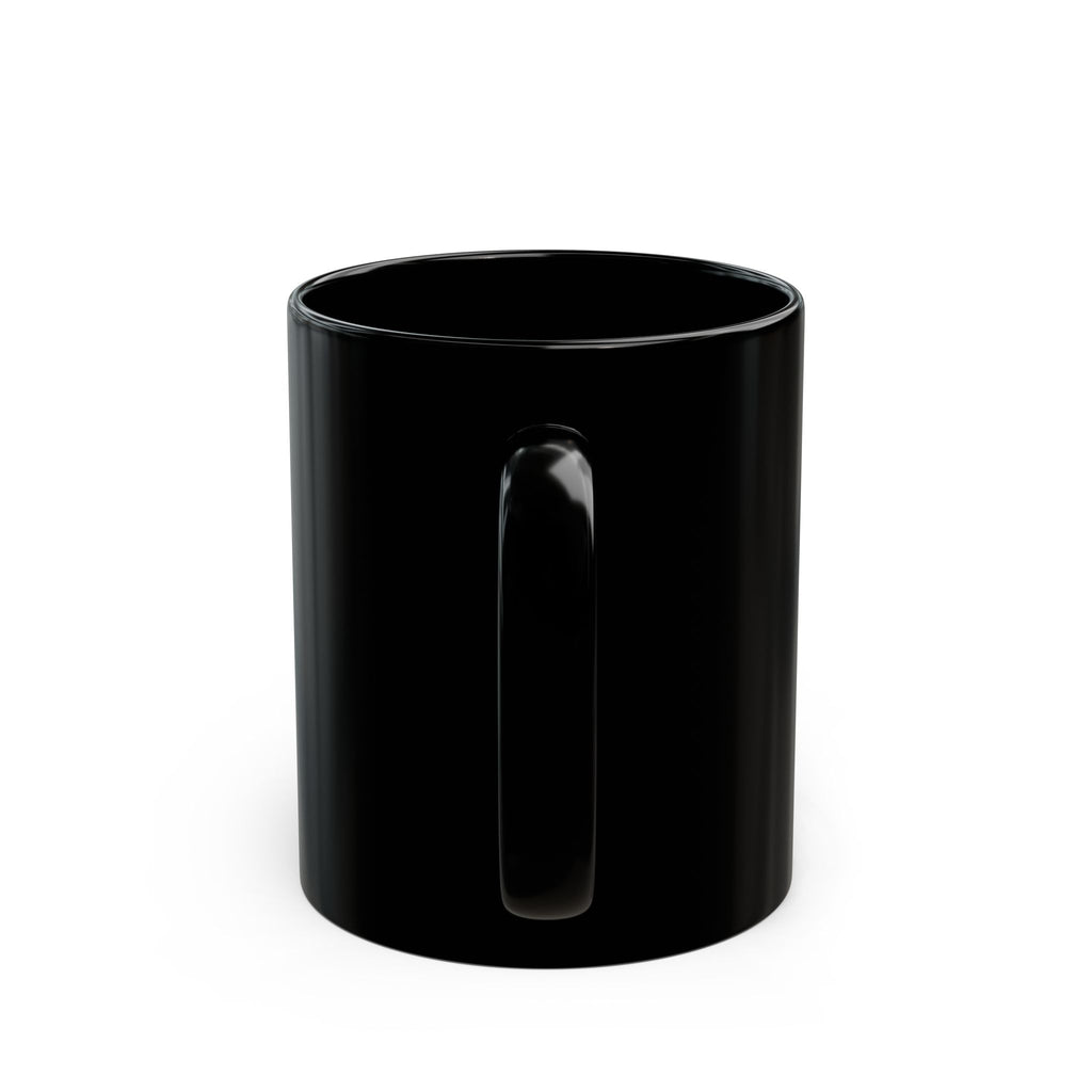 Black Floral Galaxy Mug — Neon Sunflower Coffee Cup (11oz/15oz)
