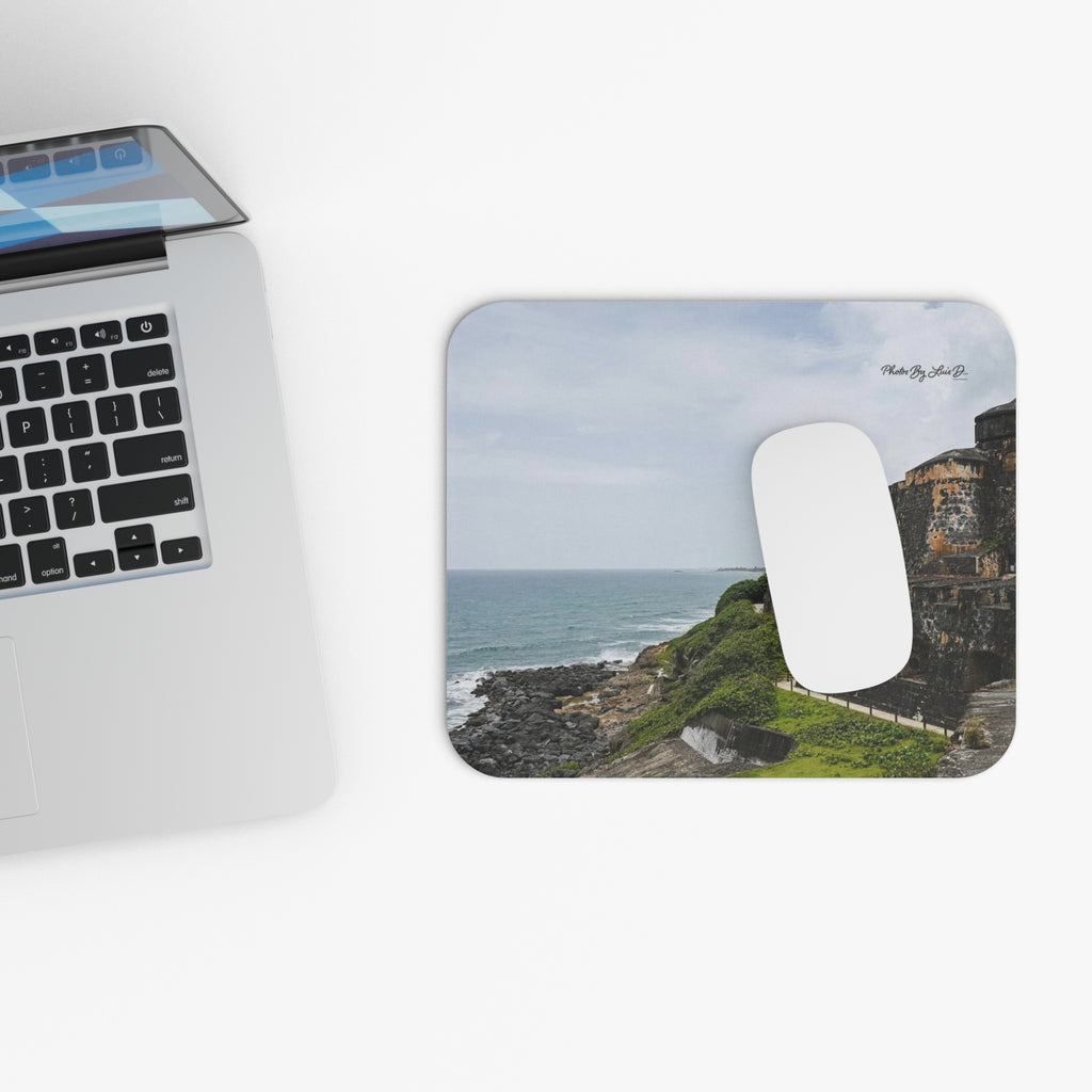 Coastal Fortress Mouse Pad - Ocean Scene Desk Accessory, Coastal Decor, Gift for Beach Lovers, Home Office, Computer Accessories