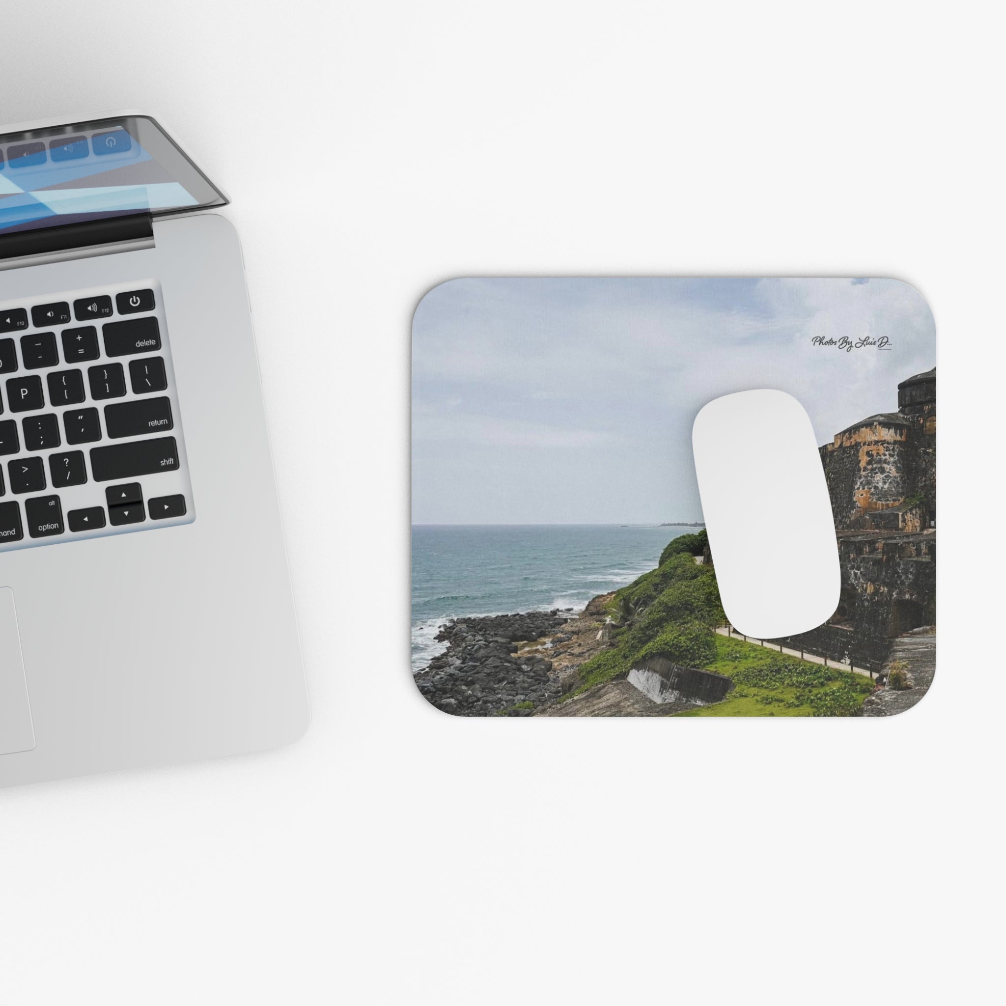 Coastal Fortress Mouse Pad - Ocean Scene Desk Accessory, Coastal Decor, Gift for Beach Lovers, Home Office, Computer Accessories