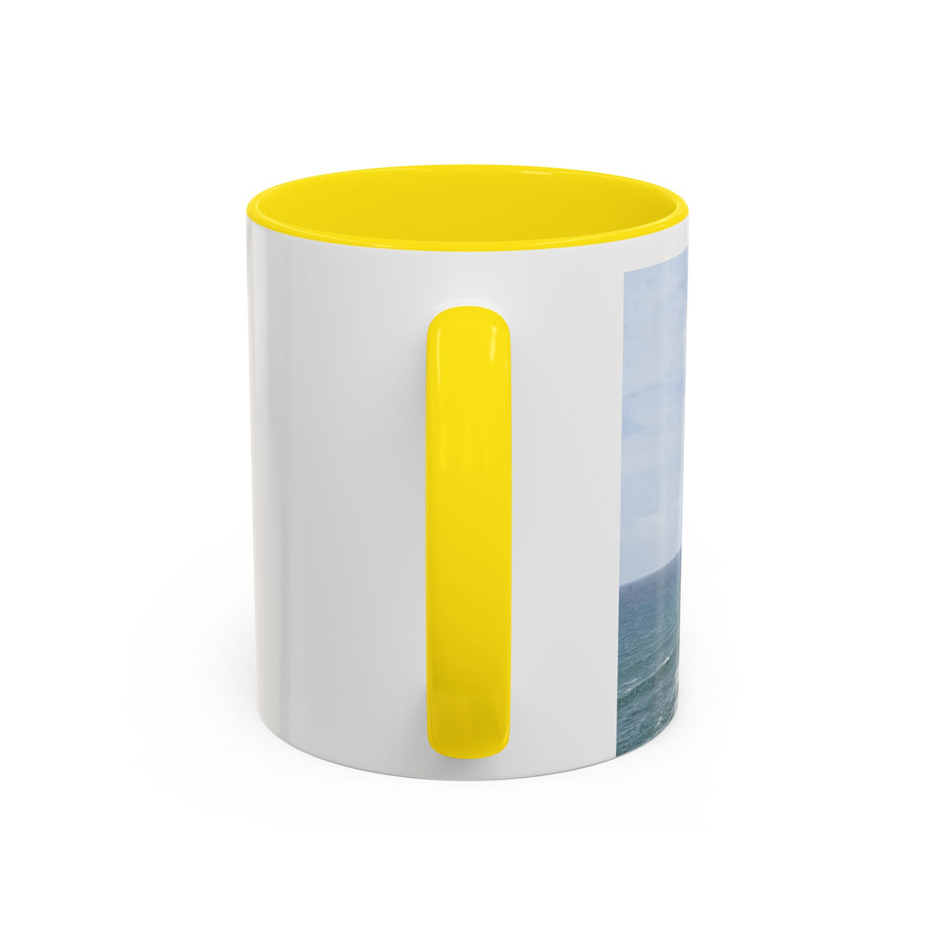 Scenic Accent Coffee Mug - Perfect for Travel Lovers, Unique Gift for Coffee Enthusiasts, Home Décor, Beach Vibes, Ocean Photography
