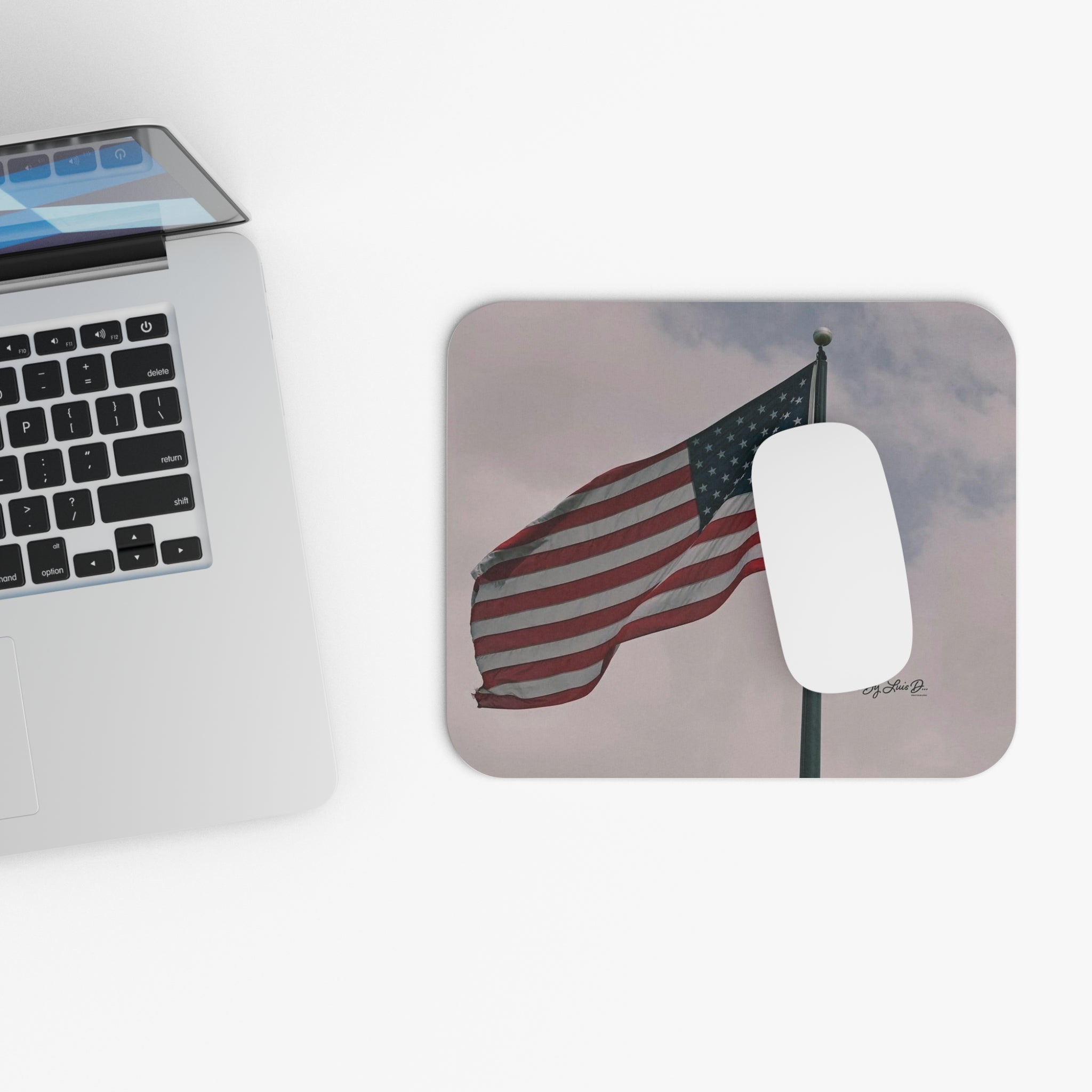 Patriotic Mouse Pad - American Flag Design, Office Decor, Gamer Gift, 4th of July, Teacher Appreciation, Desk Accessories