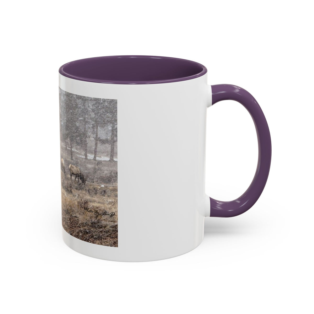 Nature-Inspired Accent Coffee Mug | Rustic Wildlife Mug for Home, Office, Gift, Elk Decor, Cozy Vibes