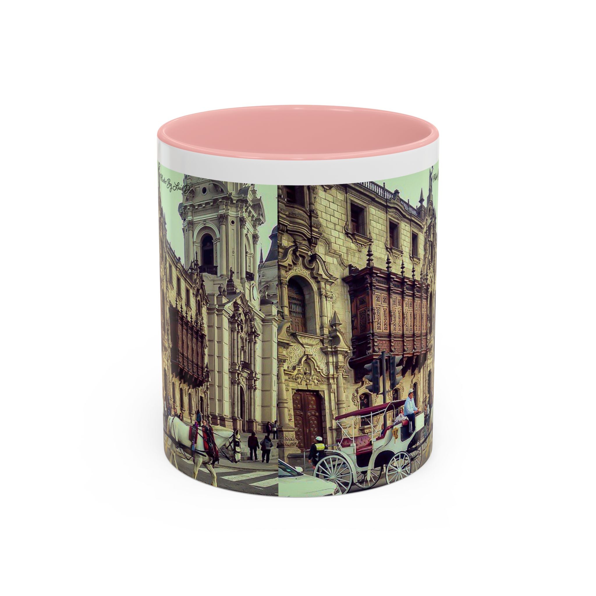 Accent Coffee Mug with Vintage City Design, Artistic Mug for Coffee Lovers, Home Decor, Gift for Him, Her, Housewarming Decor