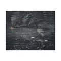 Black Duck Matte Canvas Print — Moody Wildlife Wall Art