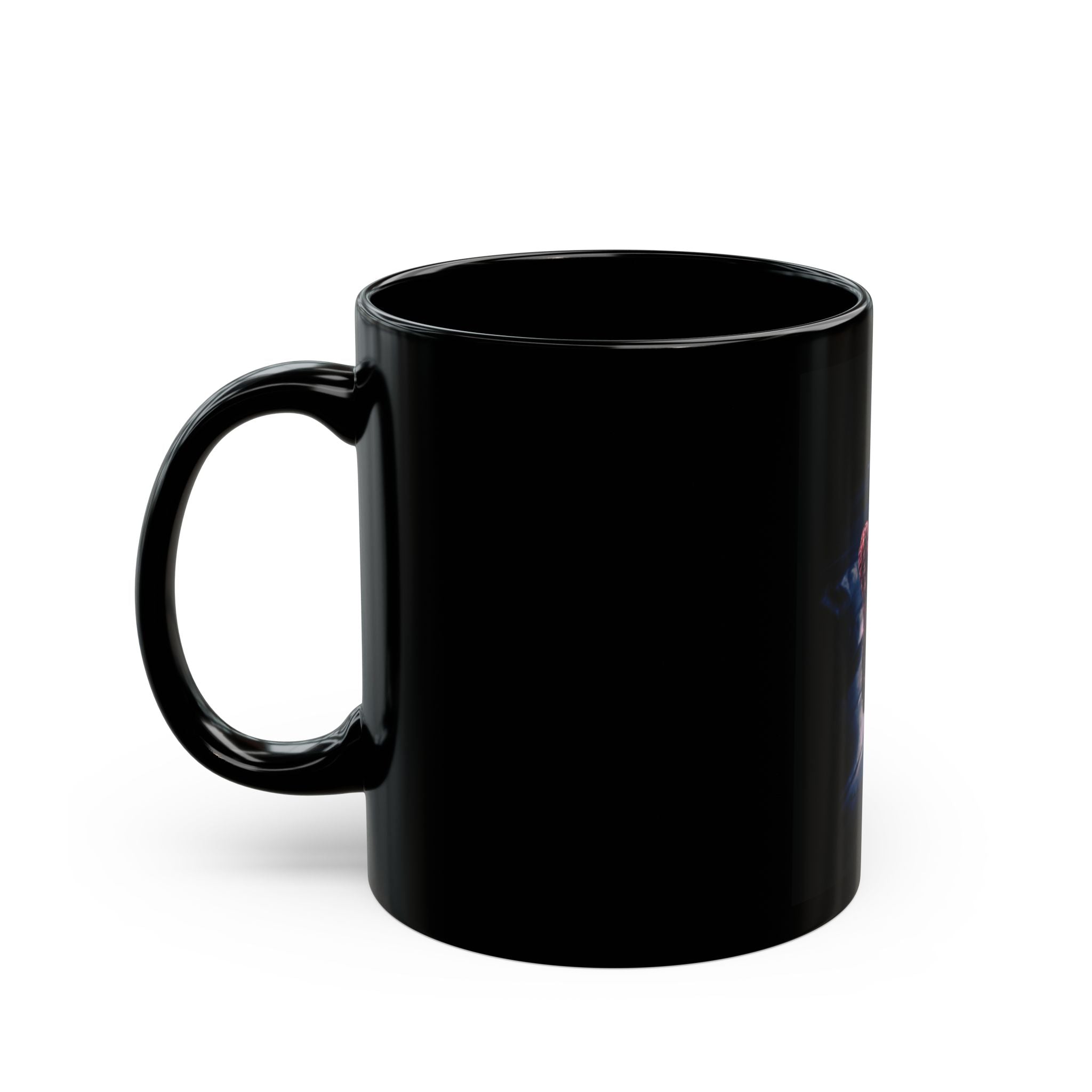 Vintage Nautical Butterfly Tentacle Black Ceramic Mug (11oz/15oz)
