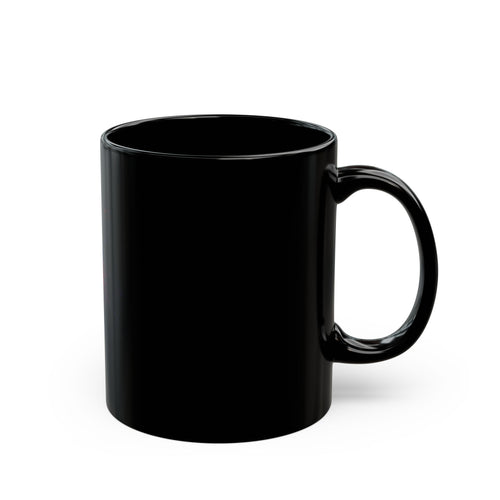 Black Floral Galaxy Mug — Neon Sunflower Coffee Cup (11oz/15oz)