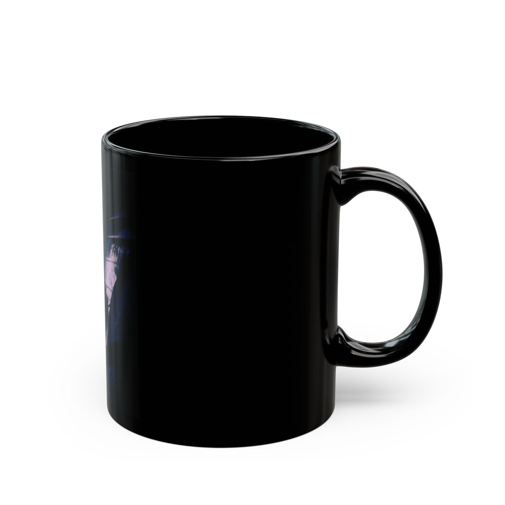 Vintage Nautical Butterfly Tentacle Black Ceramic Mug (11oz/15oz)