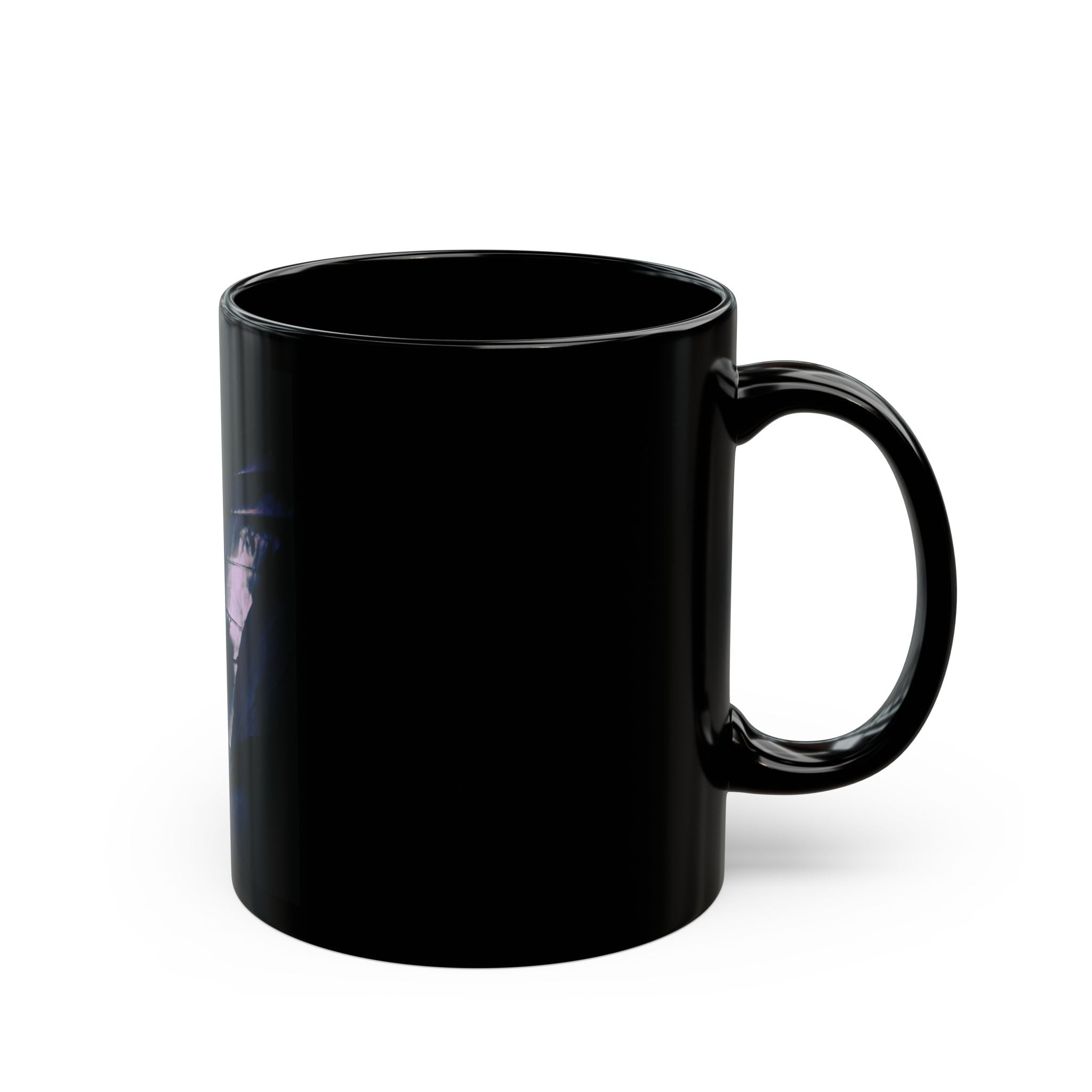 Vintage Nautical Butterfly Tentacle Black Ceramic Mug (11oz/15oz)