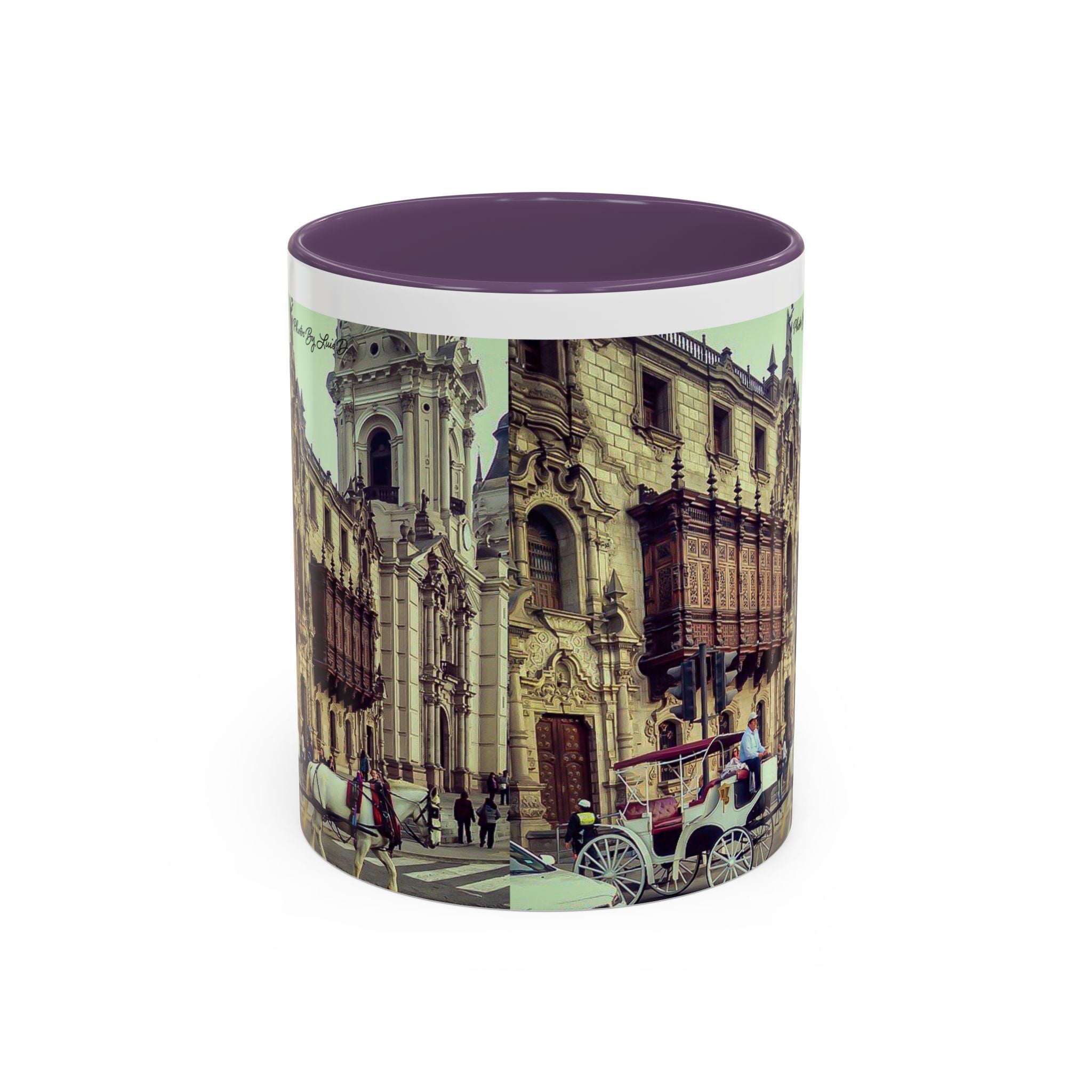 Accent Coffee Mug with Vintage City Design, Artistic Mug for Coffee Lovers, Home Decor, Gift for Him, Her, Housewarming Decor